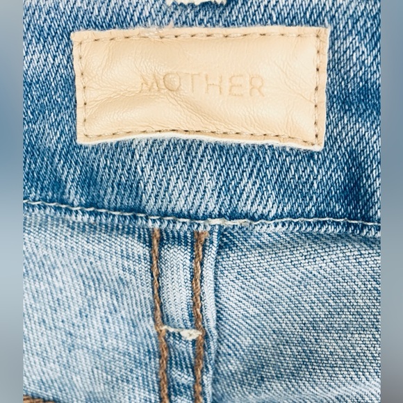 MOTHER The Looker Crop High-Rise Jeans in Swimming Pool Sunday Size 26 - Picture 13 of 16